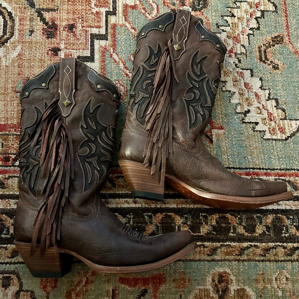 EUC Corral Leather Cowboy Boots Sz 10M - Picture 2 of 10